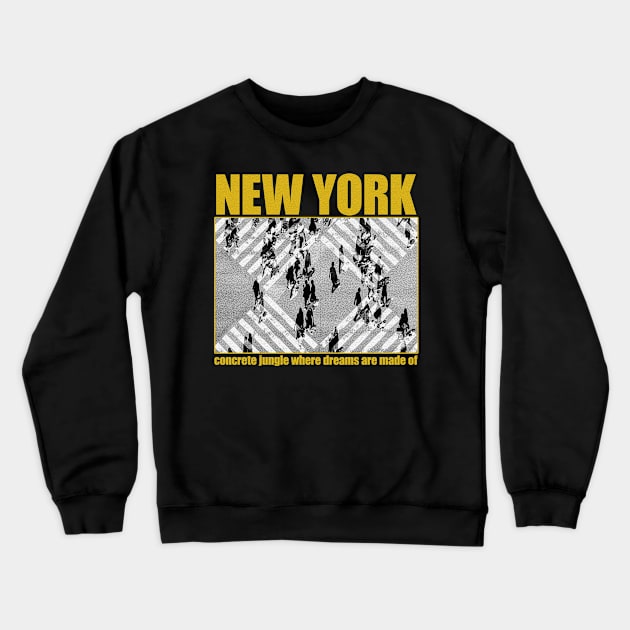 new york grunge Crewneck Sweatshirt by Genetics art